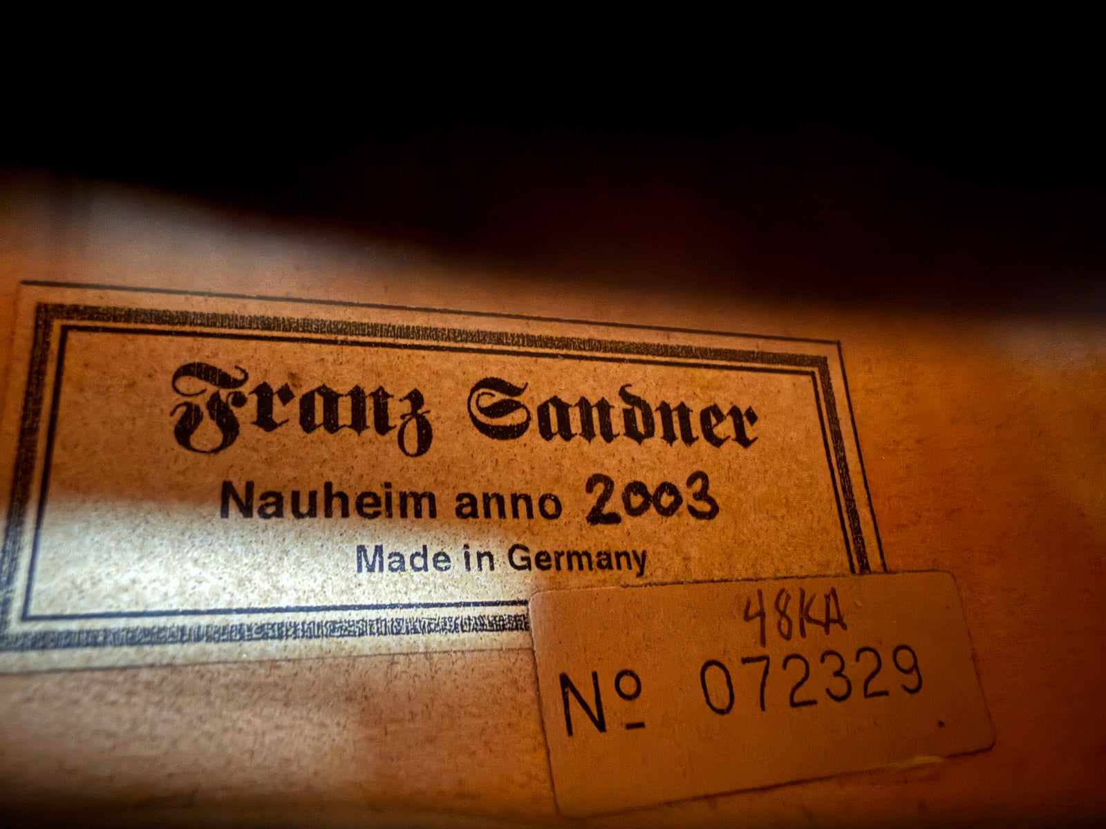 Used Franz Sandner 48KA Intermediate 4/4 Violin with Case