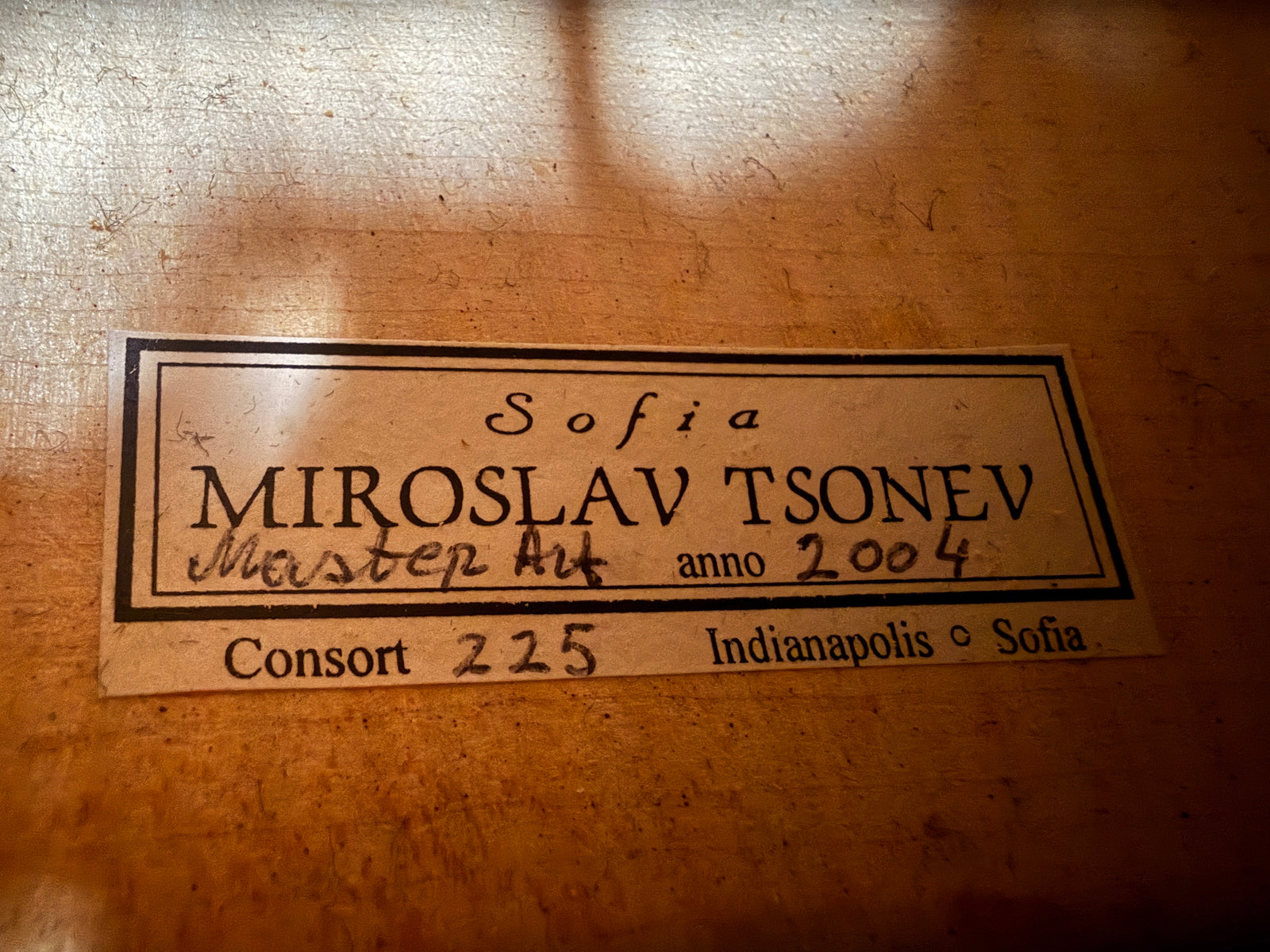 Used Sofia Violins Master Art Intermediate 4/4 Violin w/Green Case