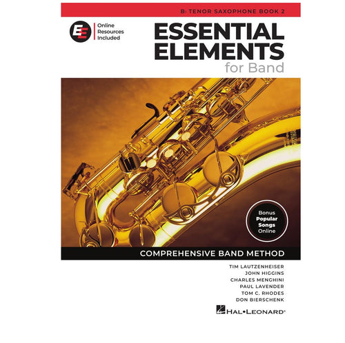 Essential Elements Band Tenor Sax Book 2 (2025)