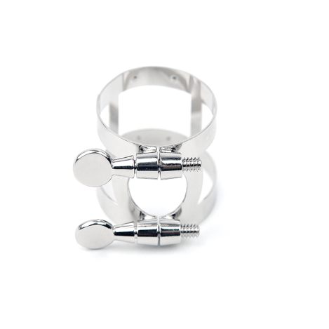 Rico Alto Saxophone Silver Plated Ligature and Cap