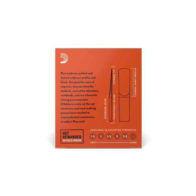 Rico Eb Clarinet Reeds 10-Pack 3.0
