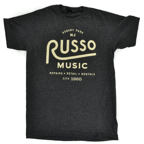 Russo Music 'Asbury Park 1960 Logo' T-Shirt - Heather Graphite