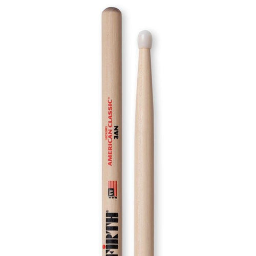 Vic Firth 3AN American Classic Nylon Tip Hickory Drum Sticks